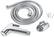 Handheld Bidet Sprayer for Toilet, Multi-Functional Spray Attachment with Hose for Feminine Wash, Baby Diaper Cloth Washer, Stainless Steel Cleaner and Shower Sprayer for Pet