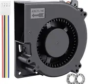 Wathai 120mm x 32mm Dual Ball Brushless Blower Fan 12V High-Airflow PWM 4Pin for DIY Projects Electronics Cooling System