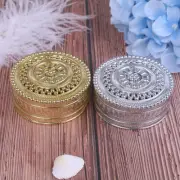 Creative plastic round candy box wedding vintage chocolate gift treat boxeA-l CR