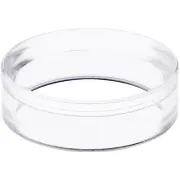 Plymor Clear Acrylic Egg, Marble, Ball or Sphere Display Stand 0.5" H x 1.625" W