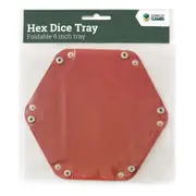 Let's Play Games Hex Dice Tray 6" Red