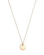 Bloomingdale's Fine Collection Mini Round Tag Pendant Necklace in 14K Yellow Gold, 18