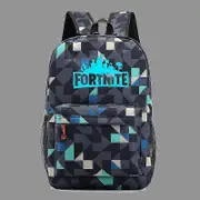 Liyun Luminous Fortnite Backpack | Glow In The Dark grid blue