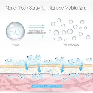 Nano Mist Sprayer Facial Steamer Moisturizing Support USB Ch