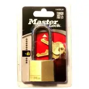 MASTER LOCK CO 1-9/16 Inch Solid-Brass Body 4-Pin Tumbler Padlock 140DLH, 071649