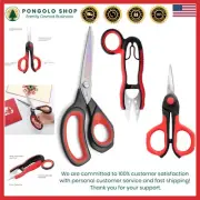 8.5” Fabric Scissors, 4.5” Embroidery & 5” Thread Snips - Ergonomic Comfort Grip