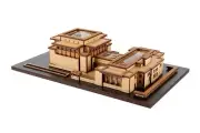 Little Building Co Unity Temple Scale Wooden Architectural Model Kit Wright NIB