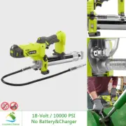 RYOBI 18V Grease Gun 10000 PSI 7.5 oz min Max Flow LED Steel Tube TOOL ONLY