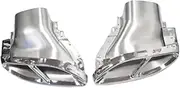 Compatible For Mercedes C-Class W205 E-Class W212 W166 GLE GLS Exhaust Tip Upgrade AMG 43 Black Muffler Tip Nozzle(Silver)