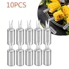 10Pcs Stainless Steel Corn Holder Corn Cob Holders BBQ Fork Skewer Barbecue Tool