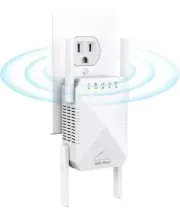 WiFi Extender, 2023 Fastest WiFi Booster 1200Mbps Dual Band (5GHz/2.4GHz)...