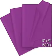 SANZIX 150 Sheets Purple Tissue Paper for Gift Bags Bulk – 14 x 20 Inch Gift Wrapping Tissue Paper for Crafts, Packaging & Decorations | Large Tissue Paper Sheets for Small Businesses & DIY Projects