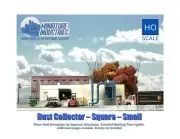 HO Scale Dust Cyclone Sq. S. Building Structure Train Layout