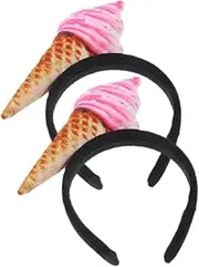 DRESSOOS 2pcs Headbands Ice Cream Headband Face Washing Hair Accessories for Women