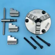 Metal Lathe Scroll Chuck Front Mount 3 Jaw Self-Centering CNC Machine Tools