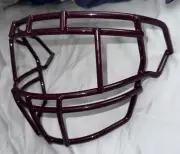 NEW Schutt F7 EGOP II-DW-NB-VC Football Helmet Facemask Maroon Vengeance Red F5