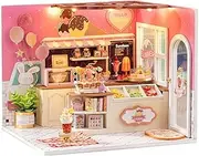Super Creator Daily Plastic Miniature House Cafe Energy Supply Store Block House 3D New Building Gift Sets