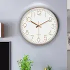 Silent Electronic Color Clock Non-Ticking Wall Hanging Clock Home
