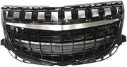 Front Bumper Grill Compatible For Buick Regal Opel Insignia GS 2014 2015 2016 Radiator Grille Car Styling Car Accessories(ABS Bright black)