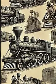 Vintage Locomotive Notebook - Timeless Steam Train Theme: 120-Page Lined Journal for Notes, Sketches, and Ideas