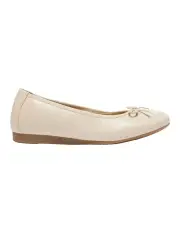 [Active Flex] Belamy Flat Shoes in Nude Leather