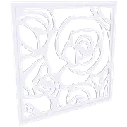 ProtectorAl 300 - 940 x 300 - 940mm Surfmist Roses Framed Composite Decorative Panel