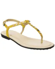 TODs Leather Sandal 37 Yellow