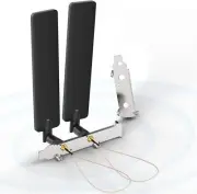 Tri-Band WiFi 2.4/5/6GHz Antenna 20cm U.FL IPX IPEX Cable with PCIE Slot Bracket