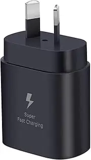 USB C Fast Charger for Samsung, 25W Super Fast Type C Charger Block, Phone Wall Plug Charger for Samsung Galaxy S25/S24 Ultra/S23/S22/S21/S20/Note 20/10, Pixel 6 5 4 Pro XL/iPhone 16/15 Series (Black)