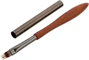 KAILIKETIY Nail Smudge Pen Nail Brush Striping Nail Tools Polish Striping Brushes Gel Pens Home Nail Pen Gel Fine Art Pens Brush Nail Doodle Tools Brown Wood