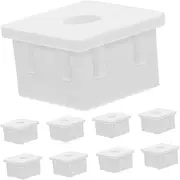 HIAKDOFT 20pcs Square Plastic Plug End Caps for Fence Post Chair Glide Insert Non Punching Design for Easy Installation Versatile Tube Cover for Furniture Legs and Fitness Equipment