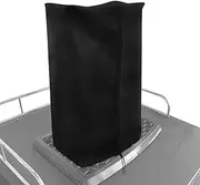 Kegerator Beer Tower Cover, Waterproof Kegerator Tap Cover, Leather Beer Tower Covers for Single or Double Tap Draft Beer Tower, Keg Cover for Outdoor or Indoor - Black (Cover Only)
