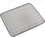 Abaodam Summer Pet Cooling Mat Gray Durable Ice Seat Cushion for Dogs Cats Lightweight Heat Dissipation Pad for Pet Comfort for Indoor Outdoor Use