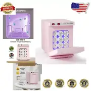 Pink Mini Towel Warmer - 2-in-1 Thermostatic Spa Heater for Luxurious Warmth