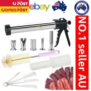 Beef Jerky Gun Kit - Professional Stainless Steel Composition with 5 Accessories
