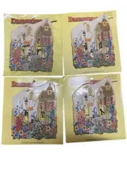 4 Floral Garden Country Double Light Switch Plate Covers New Cottagecore Vtg NOS