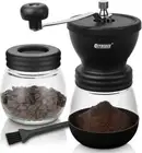 Manual Coffee Grinder with Burr, Bean for Espresso, Black