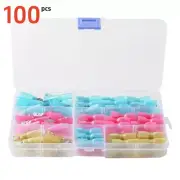 100pcs Waterproof Heat Shrink Insulated Female/Male Spade Connector Terminal US