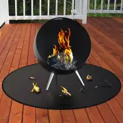 30" Fire Pit Mat & under Grill Mat, 2-Layer Thickened Grill Mat for Outdoor Gril