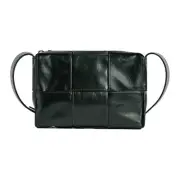 BOTTEGA VENETA Arco Small Dark Green Leather Crossbody Bag New And Authentic