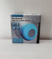 NEW Brookstone Wireless Shower Speaker, Bluetooth