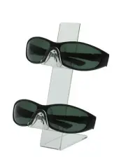 2 Tier Sunglasses Eyeglasses Counter Display Stand Slant Back Organizer Qty 24