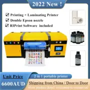 A3 UV DTF Printer Printing Laminating 2 in 1 Varnish Transfer Sticker Printing
