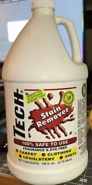 TECH Stain Remover 128 oz. -Carpet, Clothing, Upholstery, Vinyl