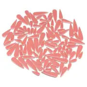 Ceramic Mosaic Tile, 200g Teardrop Flower Leaf Tile Mosaic Block, Light Red