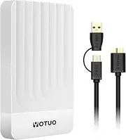 External Hard Drive, USB 3.0 Portable HDD External Expansion Storage for PC, Mac, Desktop, Laptop Office Devices, for PS4, PS5, Xbox One, Xbox 360, Xbox Series X/S Gaming Devices (White, 500GB)