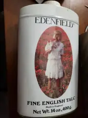 VTG Edenfield Fine English Talc in Tin Milo Cosmetics England 14 Oz Scent-Free
