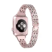 Elegant Bling Thin Stainless Steel Apple Watch iWatch Band 38mm 40mm 42mm 44mm Compatible