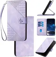 Compatible with Nothing Phone (1) 5G Phone Cover,Compatible with Nothing Phone (1) 5G Card Slots Kickstand Flip Magnetic Closure Wallet Phone Case Purple