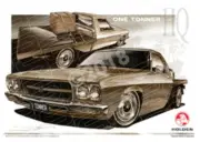 HOLDEN HQ ONE TONNER SPEPIA TONE A1 STRETCHED CANVAS (HL26)